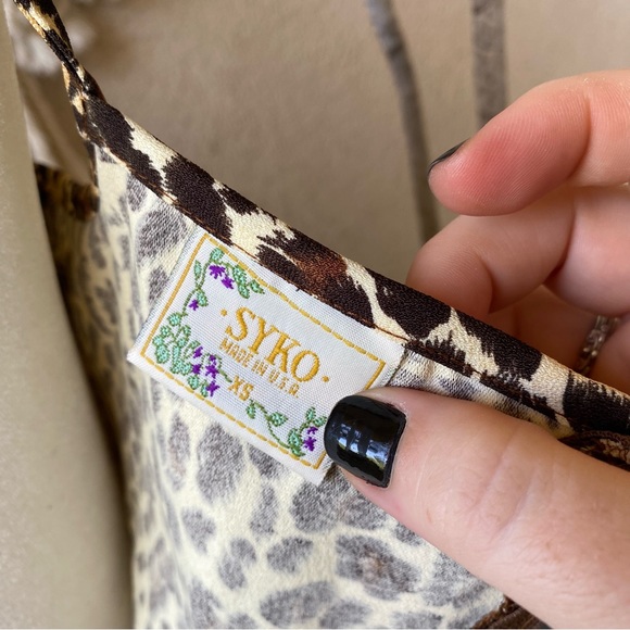 Vintage leopard dress - Picture 5 of 6